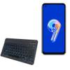 BoxWave Keyboard Compatible with ASUS Zenfone 9 - SlimKeys Bluetooth Keyboard - with Backlight, Portable Slim LED 7 Colors - Jet Black view 1
