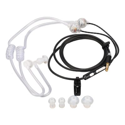 Air Tube Earbuds, 3.5mm Air Tube Headset Portable Radiation Headphone for Tablet (#1)