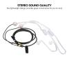 Air Tube Earbuds, 3.5mm Air Tube Headset Portable Radiation Headphone for Tablet (#1) view 2