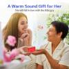 LENRUE A2 Portable Wireless Bluetooth Speaker with Lights and Lanyard,5W Mini Small Metal Speakers Bluetooth 5.0/Aux-in for iPhone Android Home Outdoor,Gift for Women/Girls view 4