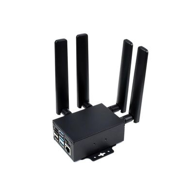TUOPUONE RM520N-GL 5G HAT Compatible with Raspberry Pi with Case Quad Antennas LTE-A Global Band GNSS Positioning Support 3GPP 16 4G/3G