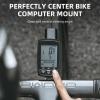 ROCKBROS Bike Computer Mount, Out Front Aluminum Bicycle Computer Mount for Road Bikes Aero Integrated Handlebar Compatible with Garmin, Wahoo, Bryton and GoPro view 2