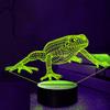 Jinnwell 3D Frog Night Light Lamp Illusion Night Light 7 Color Changing Table Desk Decoration Lamps Gift Acrylic Flat ABS Base USB Cable Toy view 4