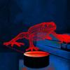 Jinnwell 3D Frog Night Light Lamp Illusion Night Light 16 Color Changing Table Desk Decoration Lamps Gift Acrylic Flat ABS Base USB Cable Toy view 4