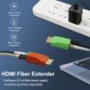 E-link Mini 4K HDMI Extender - HDMI Converter, Mini 4K/60Hz HDMI2.0 Over Single-Core Multimode Extender Up to 300m,OM4 Multi-Mode view 4