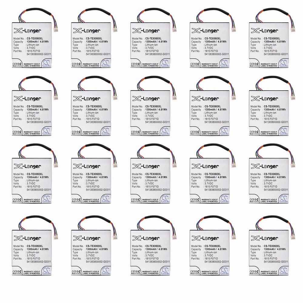 (20 Pack) XSP Battery for Texas INSTRUMENTSN2/AC/2L1/A TI-84 C Silver TI-84 Plus C Silver Edition TI-Nspire CAS PN 1815 F071D 3.7L1060SP 3.7L1200SP 3.7L1230SP 541383800002-G0311