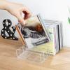 Vowcarol CD Holder 2 Pack, Clear Acrylic CD Organizers, CD Display Rack Holds up to 14 Standard CD Cases for Media Shelf Storage and Organization view 2