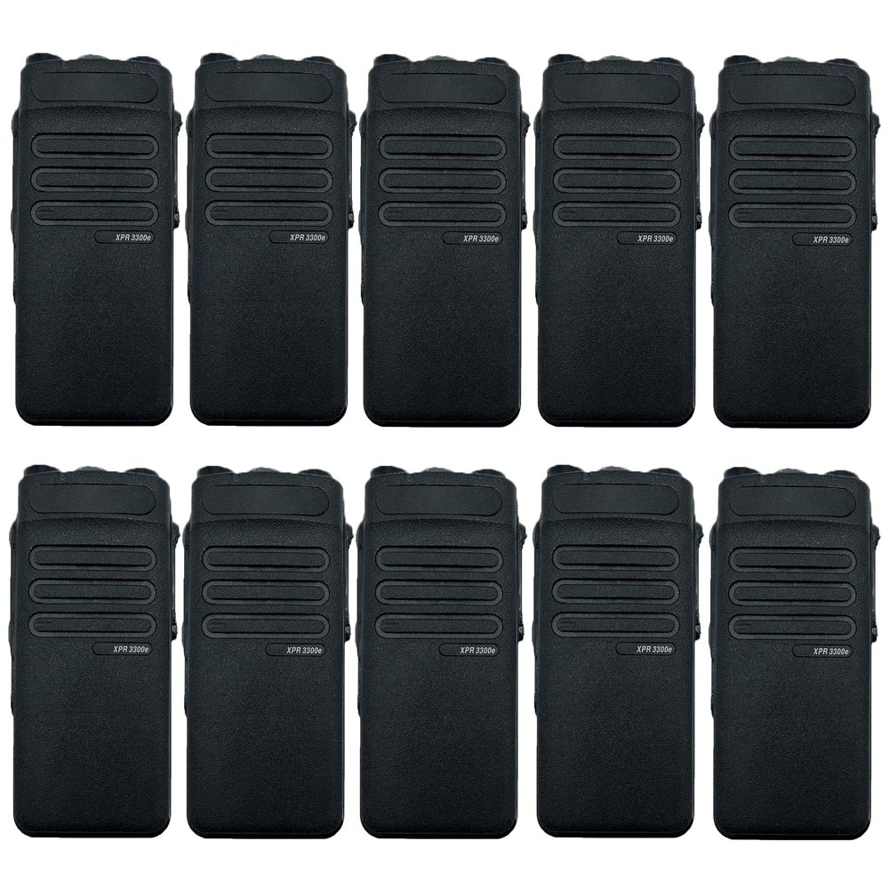 Amazingxiax 10Pack Black XPR3300E Repair Housing Case Front Cover Compatible for XPR3300e Radio