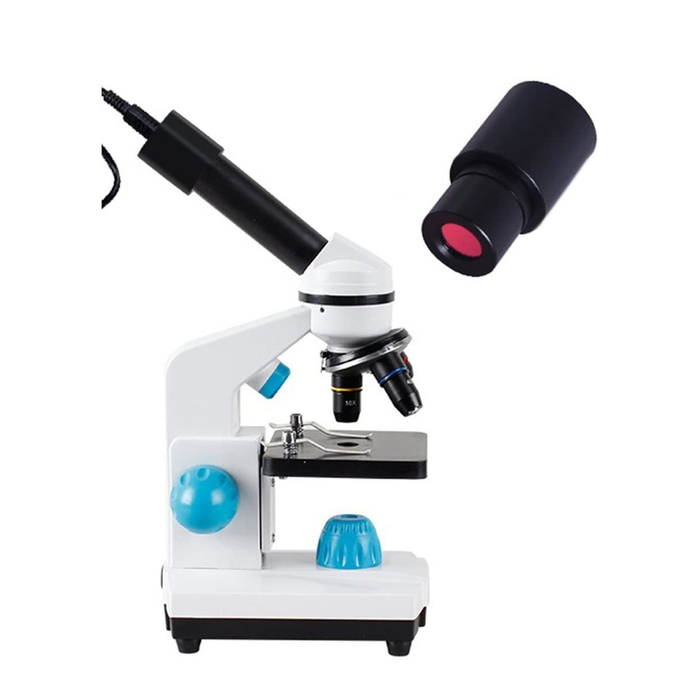 Lab Microscope Slides Zoom 2000x Biological H_D Microscope +13PCS Accessories+ Electronic Eyepiece monocular fit for Student Laboratory Lab Education LED USB Microscope Parts (Size : 2)