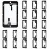 20 Pack Low Voltage Mounting Bracket, 1 Gang Drywall Mounting Box Brackets, In-Wall Cable Pass Through for Brush Wall Plate, Keystone Plates, HDMI Speaker Network Coaxial Cables, Telephone Wires view 1