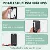20 Pack Low Voltage Mounting Bracket, 1 Gang Drywall Mounting Box Brackets, In-Wall Cable Pass Through for Brush Wall Plate, Keystone Plates, HDMI Speaker Network Coaxial Cables, Telephone Wires view 3