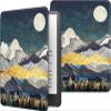 Case for 6.8" Kindle Paperwhite (11th Generation-2021) and Kindle Paperwhite Signature Edition, Multiple Angle, PU Leather Slim Folio Stand Smart Cover with Auto Wake/Sleep, Mountain Landscape view 1