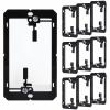 10 Pack Low Voltage Mounting Bracket, 1 Gang Drywall Mounting Box Brackets, In-Wall Cable Pass Through for Brush Wall Plate, Keystone Plates, HDMI Speaker Network Coaxial Cables, Telephone Wires view 1