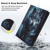 Case for 6 Inch Kindle 2024 and 2022 Releases (11th Generation), PU Leather Slim Folio Stand Smart Cover with Auto Wake/Sleep, Durable Protection, Spiritual Wolf view 4