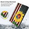 Case for 6.8" Kindle Paperwhite (11th Generation-2021) and Kindle Paperwhite Signature Edition, Multiple Angle, PU Leather Slim Folio Stand Smart Cover with Auto Wake/Sleep, Flag Sunflower view 4
