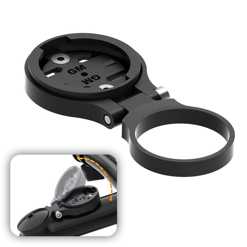 Garmin Bike Mount - Adjustable Cycling Computer Mount for Road/Mountain, Compatible with Garmin, Wahoo, Bryton, Cateye GPS & Speedometer
