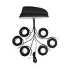 Ventev Multiband 5-in-1 Omnidirectional Sharkfin Antenna with 2 Ports 617-6000 MHz, 2 Ports 2.4/5 GHz, 1 Port GNSS, and 1 Port Whip view 1