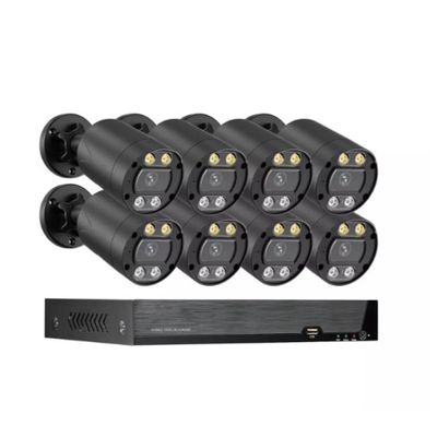 AKAVIG 8CH 4K Poe Home Security Camera System with Audio Recording, Outdoor 8MP H.265+ Cameras NVR Kit, HD POE Surveillance NVR Kitwith Color Night Vision, Remote Viewing
