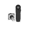 1 Set Battery Energy Storage Connector, Quick Plug Terminal High Current Connectors Copper Plate Wiring Adapter Right Angle Plug and Socket IP67 Waterproof Power Connector 200A 50mm (200A, Black) view 1