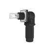 1 Set Battery Energy Storage Connector, Quick Plug Terminal High Current Connectors Copper Plate Wiring Adapter Right Angle Plug and Socket IP67 Waterproof Power Connector 200A 50mm (200A, Black) view 3