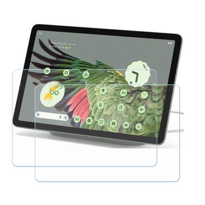 2-Pack for Google Pixel Tablet Tempered Glass Screen Protector, 9H Hardness Anti-Scratch Anti-Fingerprint Anti-Bubble Compatible Full Coverage Clear Film for Google Pixel Tablet (10,95")