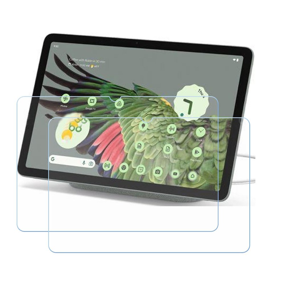 2-Pack for Google Pixel Tablet Tempered Glass Screen Protector, 9H Hardness Anti-Scratch Anti-Fingerprint Anti-Bubble Compatible Full Coverage Clear Film for Google Pixel Tablet (10,95")