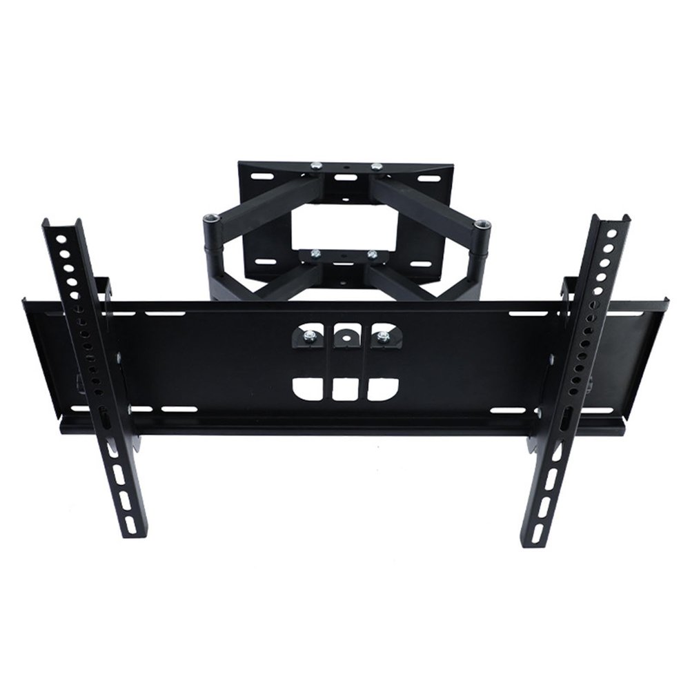 TV Wall Bracket TV Bracket Universal Stand Tv Mount 40inch 26-70 Inch Double Arm Telescopic Hanger Adjustable Tilt Angle (Black 32-70 inches)