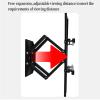 TV Wall Bracket TV Bracket Universal Stand Tv Mount 40inch 26-70 Inch Double Arm Telescopic Hanger Adjustable Tilt Angle (Black 32-70 inches) view 4