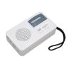 Hand Crank Radio Lightweight Portable Multifunctional Solar Hand Crank Radio with LED Flashlight Power Outage for Camping (White) view 3