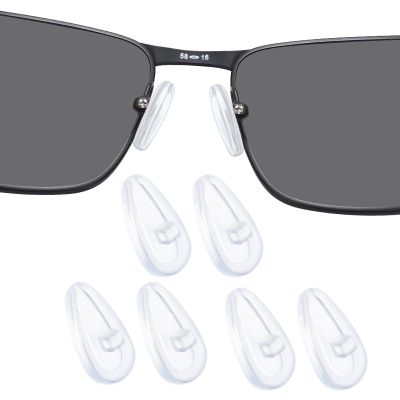 DROGO Silicone Replacement Nose Pads for Oakley Eyeglass/Sunglass Wiretap 2.0/Base Plate/Surface Plate/Wingback SQ/Wingfold/Conductor 6(8)/Savitar/Tincup (Carbon) /Tincup 0.5 Ti - 3 Pairs