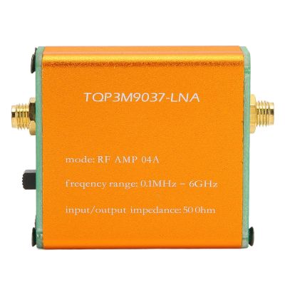 0.1MHz6GHz Full Band Low Noise Amplifier, Professional 20dB High Gain LNA RF Power Preamplifier Module (Battery Not Included)