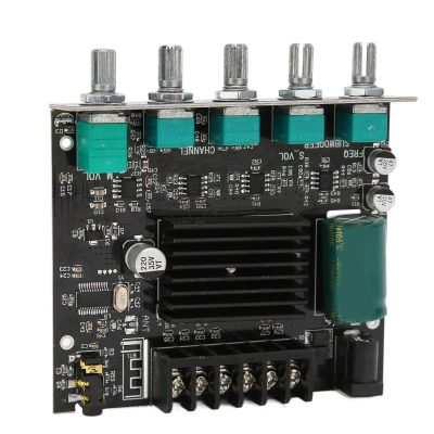 BT 5.0 Aux Amplifier Board, High Power Sound Stereo DC1224V PCB Digital Power Amplifier Board for 15100W 48 Speakers