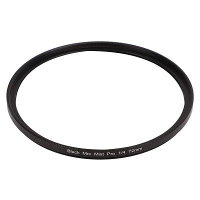 1/4 Soft Focusing Diffusion Camera Filter, SLR Lens Filter, Mist Cinematic Effect, Soft Film Feeling, MRC Coating, Diversion Effect (72MM)