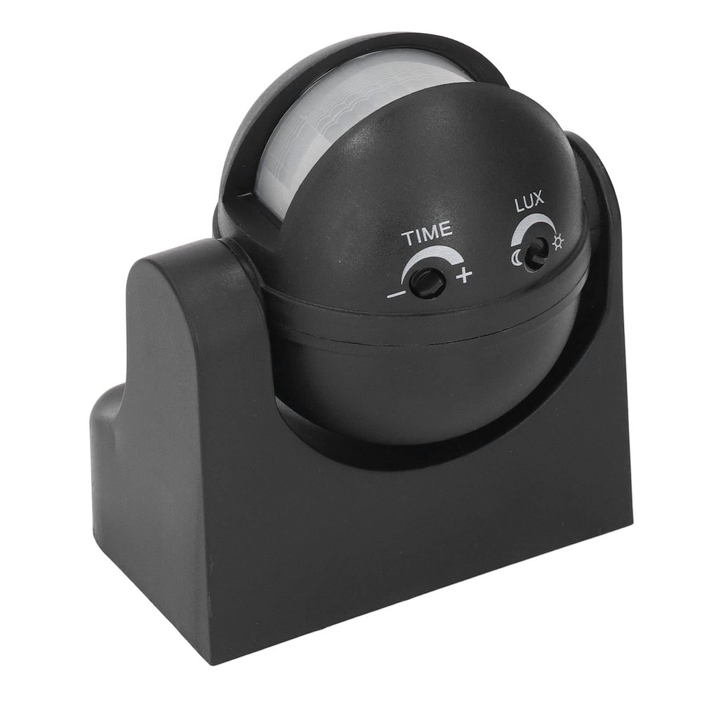 Motion Sensor Detector, Easy Installation Energy Saving Infrared PIR Motion Sensor for Hallway for Office Building(Black)
