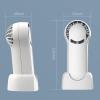 ZUMAHA Fan 3 Speed Settings Mini Fan, Semiconductor Cooling Fan, USB Rechargeable Turbo Blade Handheld Fan for Outdoor Useful view 2