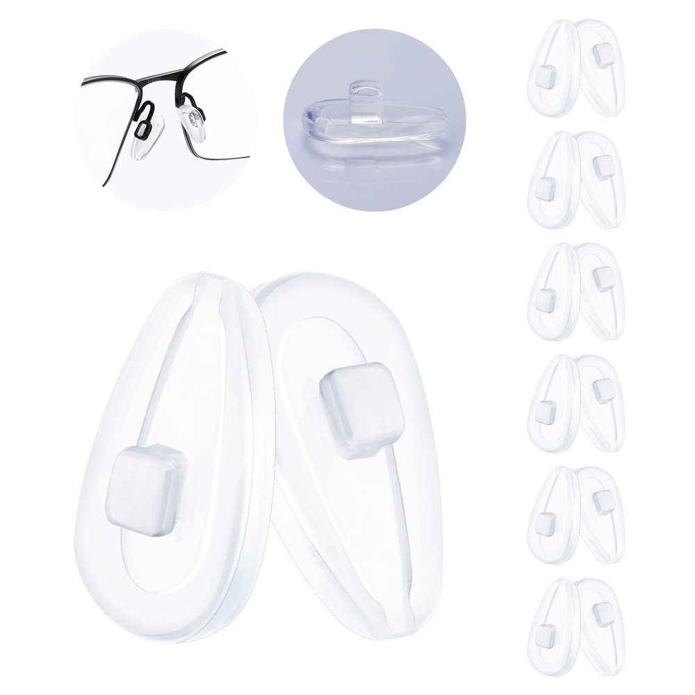 MYCOURAG 6 Pairs Replacement Silicone Rubber Nose Pieces Compatible with Oakley Socket 5.5(5.0)/Contrail/Lizard/Limit Switch/Truss Rod/Barrelhouse Sunglass