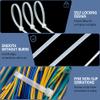 200PCS 14 Inch White Zip Ties Heavy Duty - Industrial 50 lbs Tensile Strength Clear Cable Ties, UV & Weather Resistant tie wraps, Self-Locking for Cable Management, Outdoor Use, and Home Organization view 4