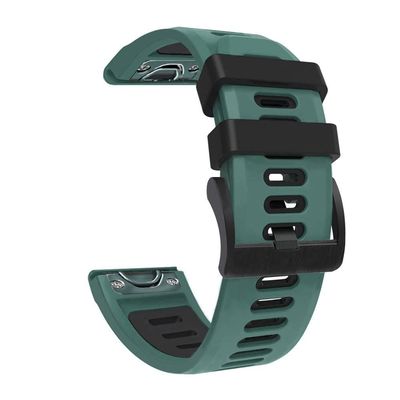 EGSDSE 26 22MM Silicone WatchBand Straps For Garmin Fenix 6 6X Quick Release Smartwatch Easyfit Wrist Band Strap Fenix 5X 5 3HR 935 (Color : H, Size : 26mm Fenix 6X Pro)