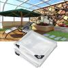 Amunpitic Outdoor Tarp 13.12x19.69ft, Waterproof Tarpaulin Transparent, Duty Heavy Thick Tarpaulins Windproof, Cold Weather Resistan, with Grommets, for Greenhouse Balcony Garden view 3