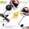 Kikerike Motorcycle Helmet Rack Wall Mount 180 Degree Rotation Metal Bike Helmet Holder Mount Bicycle Helmet Display Hanger Stand with 2 Hooks for Motorcycle Bike Baseball Rugby Helmet - 2 Pack view 4