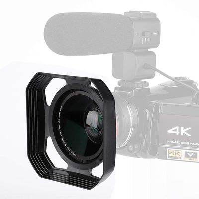 37mm/72mm DV Camera Lens Hood Preventing Needless Light, Enhancing Image Clarity and Color Reproduction for Backlit, Sidelight or Flash Photography