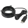 72 LED Ring Light External Adjustable Dimmer Adapter Focus Lamp Source for Monocular Binocular Trinocular Stereo Microscope view 2