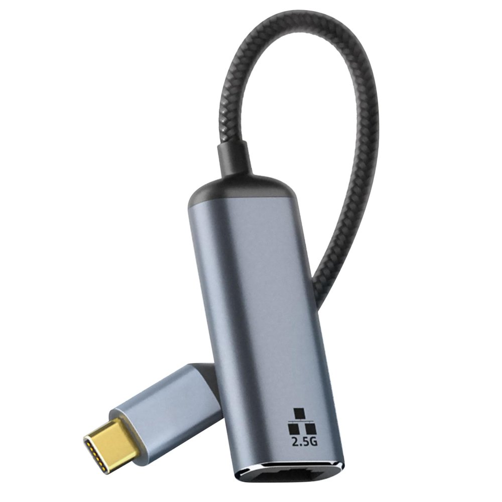 MOUDOAUER Aluminum Alloy USB-C to Ethernet Adapter, Gigabit Cat Network Cable Converter to Type C for Laptop Tablet