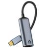 MOUDOAUER Aluminum Alloy USB-C to Ethernet Adapter, Gigabit Cat Network Cable Converter to Type C for Laptop Tablet view 1