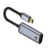 MOUDOAUER Aluminum Alloy USB-C to Ethernet Adapter, Gigabit Cat Network Cable Converter to Type C for Laptop Tablet view 2