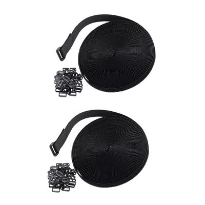 2 sets Electrical to Reusable Ties Xcm Braces and for Strap Cord Buckles Length Management Cable Straps Cut Wire Nylon Cinch Loop Adjustable Buckle Metal Cables Securing