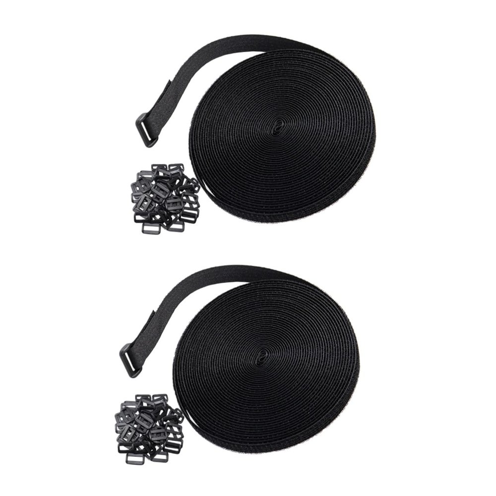 2 sets Electrical to Reusable Ties Xcm Braces and for Strap Cord Buckles Length Management Cable Straps Cut Wire Nylon Cinch Loop Adjustable Buckle Metal Cables Securing