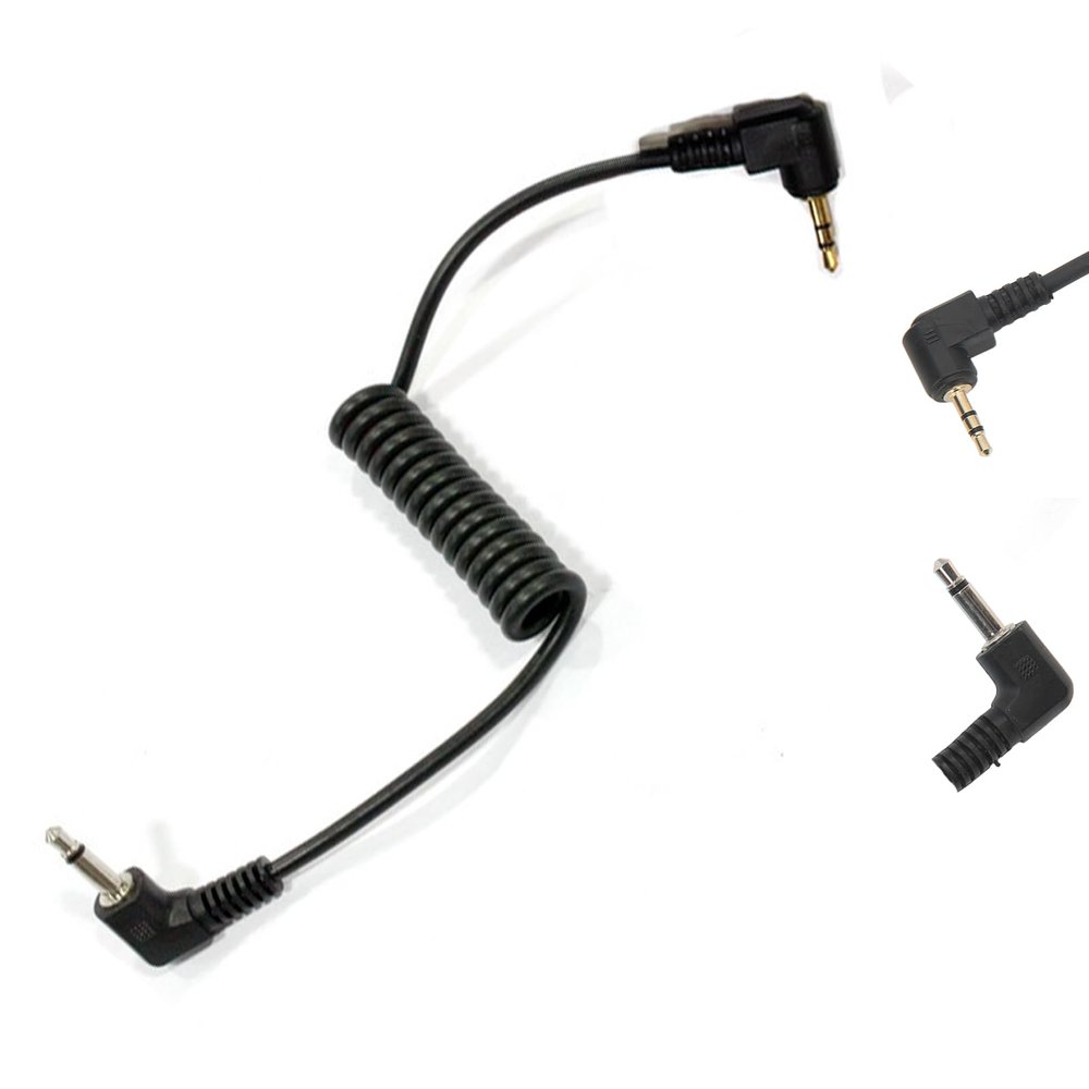 Remote Shutter Connecting Cord Camera Remote, 2.5mm Male to 3.5mm Male Camera Shutter Cord for PE 16NE, RF 602, JY 2004 Receiver, Gold Plated