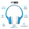 Altec Lansing Kid Safe 2-in-1 Bluetooth and Wired Headphones, Noise Cancelling, Volume Control, Wireless, Foldable Design (Blue) view 2