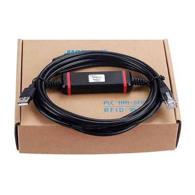 for VW3M8131 Servo Programming Cable LXM23 DU Download Debugging Cable Black Length: 2 Meters